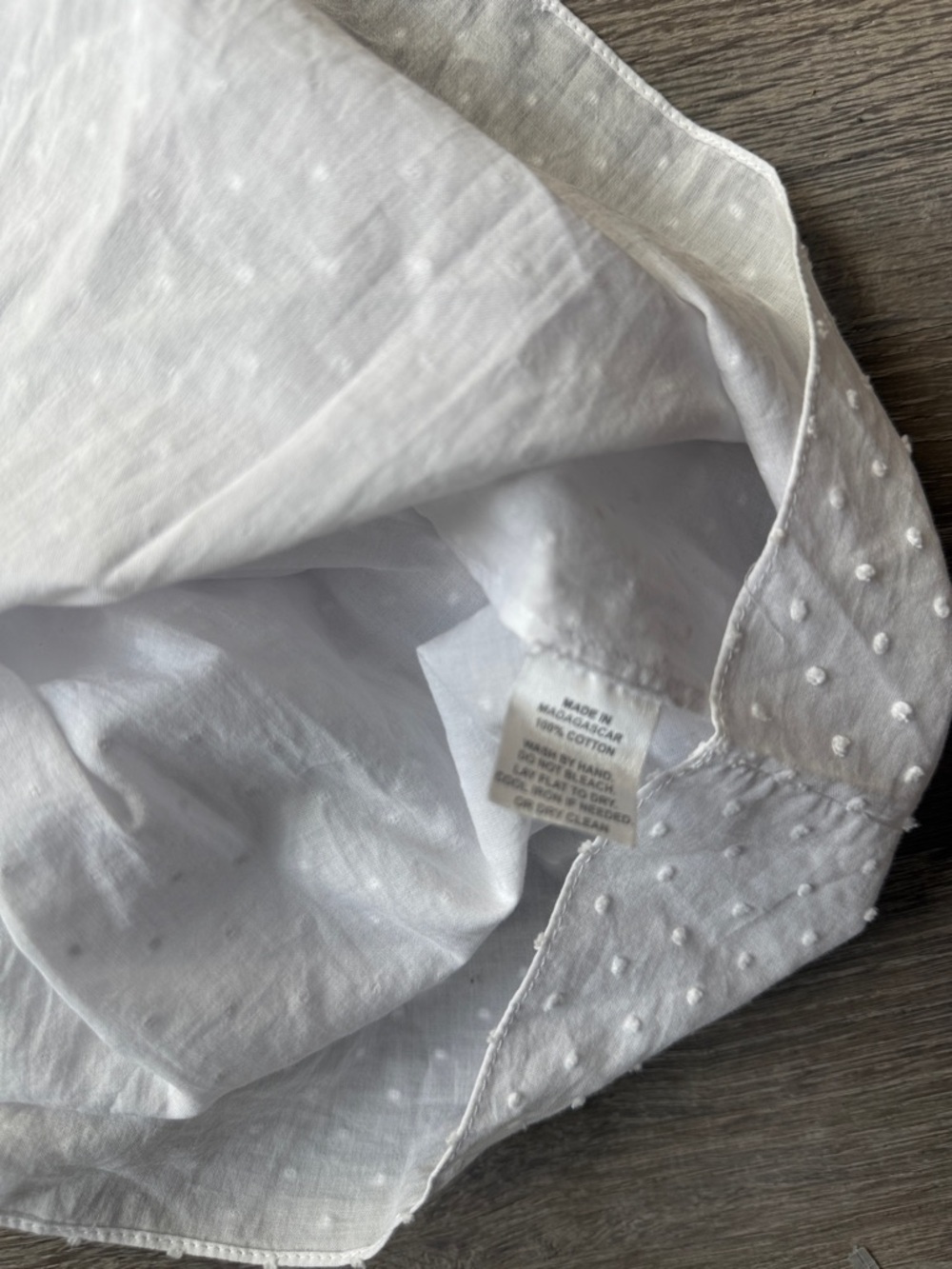 The Athena Nap Dress in white Swiss dot Small - Picture 11 of 11